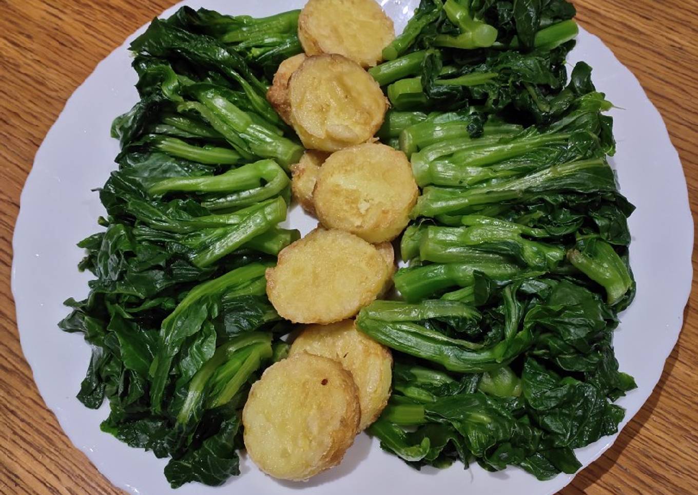 Steamed Choisam with Egg Tofu