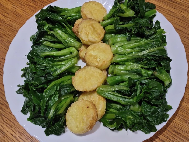 Easy Steps to Prepare Recipes Steamed Choisam with Egg Tofu the So Delicious Perfect.