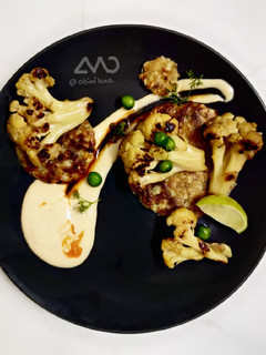 A picture of Awadhi Sauce with Cauliflower 3 ways.