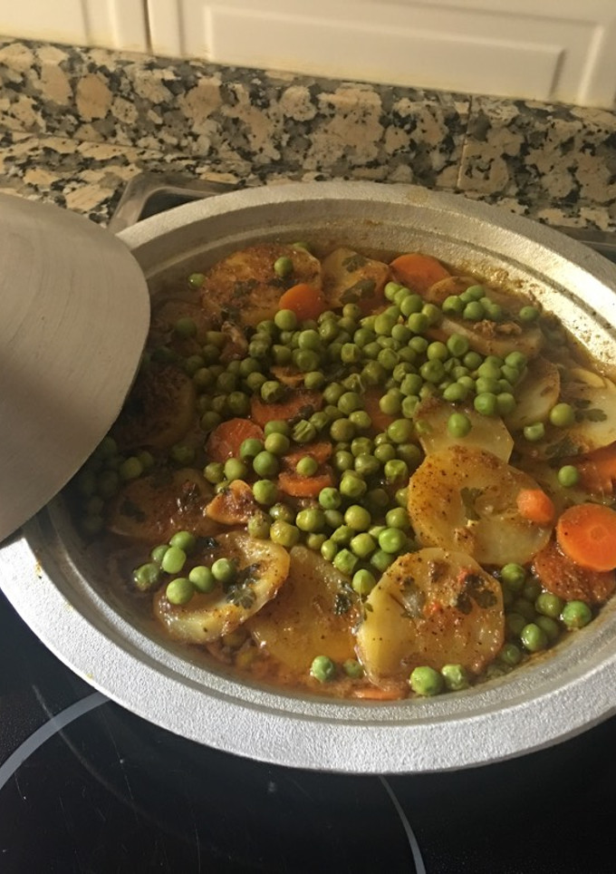 Una foto de Tajín de ternera marroquí