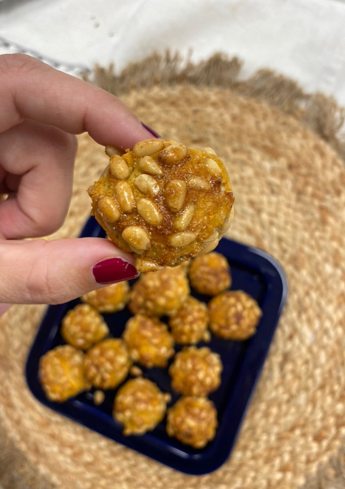 Una foto de Panellets de calabaza con pumpkin spice