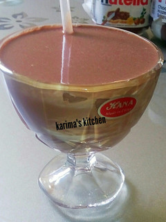 A picture of Banana nutella smoothie.
