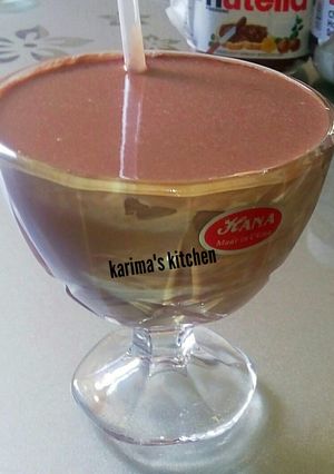 A picture of Banana nutella smoothie.