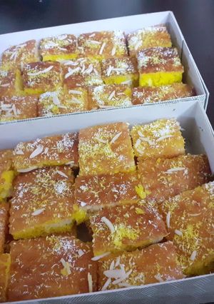 عکسی از دستور کیک شربتی