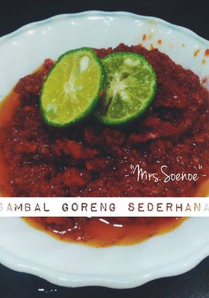Foto resep Sambal goreng sederhana