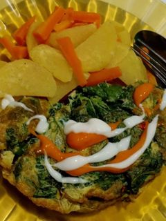Foto resep Salad Omelet bayam
