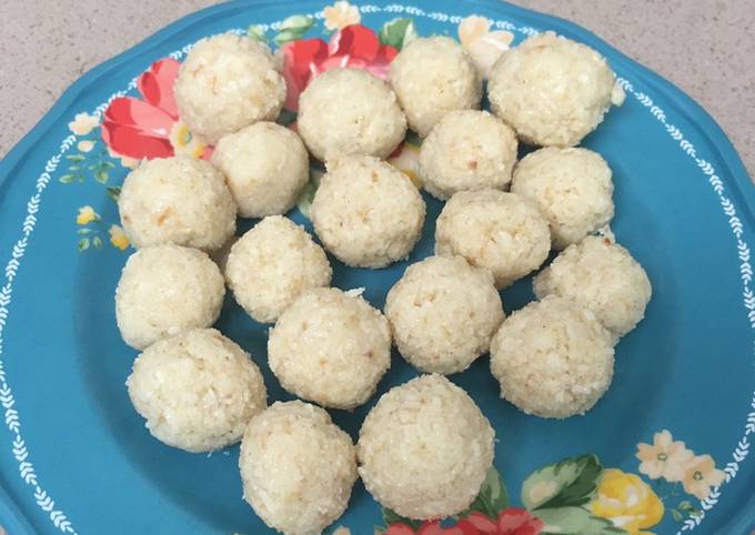 Simple Way to Make Quick Coconut Laddus