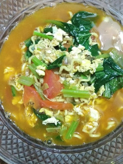 Foto resep Mie kuah sayur simple