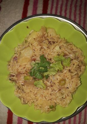 A picture of Peas pulao.