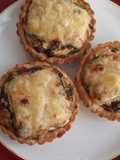 Mini quiches de espinacas