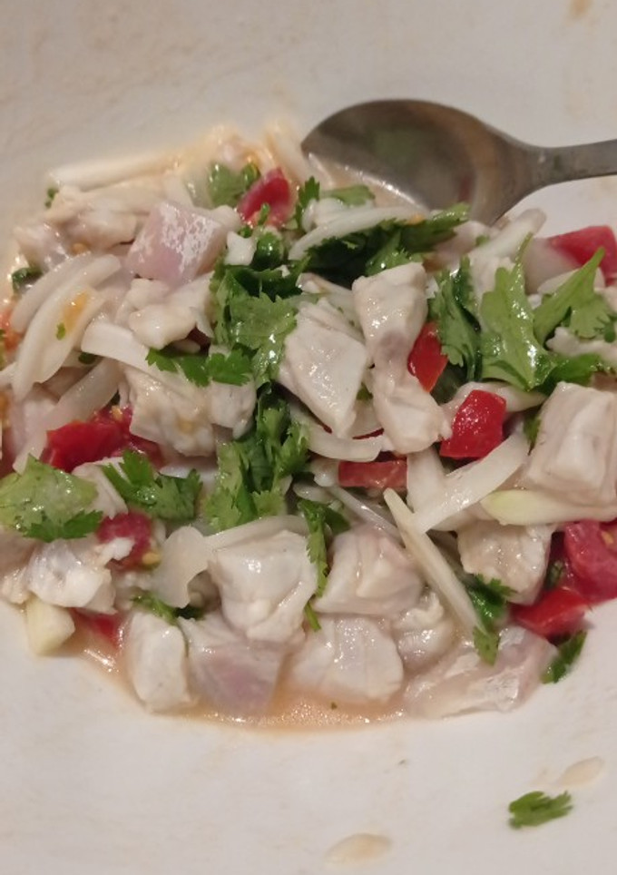 Una foto de Ceviche de dorada