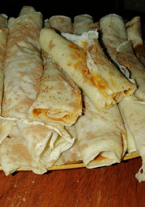 Una foto de Panqueques de manjar