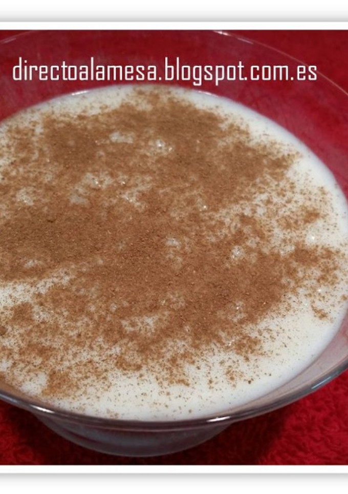 Una foto de Arroz con leche de coco