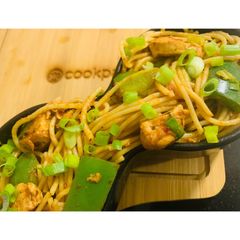 Chilli Chicken Spaghetti A picture of Chilli Chicken Spaghetti.