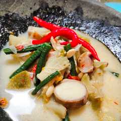 Lodeh kluwih kacang panjang রেসিপির প্রধান ছবি