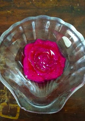 Foto resep Puding buah naga