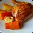 Pollo al curry con verduritas