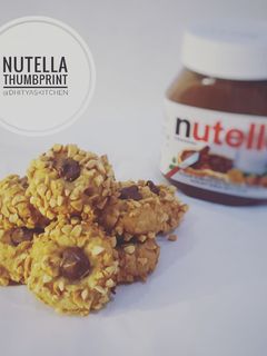 Foto resep Nutella Thumbprint Cookies