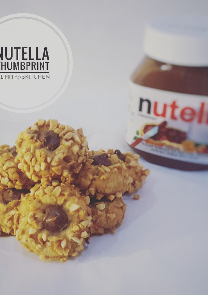 Foto resep Nutella Thumbprint Cookies