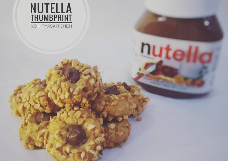 Cara Gampang Menyiapkan Nutella Thumbprint Cookies, Lezat Sekali