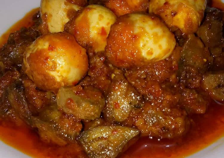 Resep Ati ampela pedas telur puyuh Anti Gagal