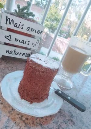 Una foto de Torta de chocolate en taza