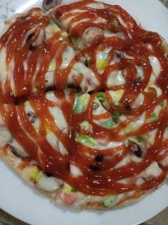 عکسی از دستور پیتزا مخلوط🍕