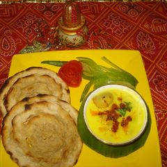 A picture of Khoba roti.