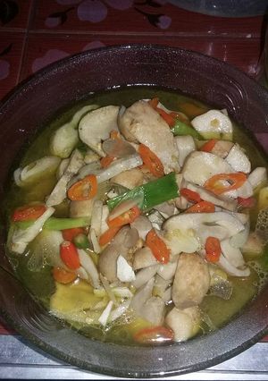 Foto resep Tumis jamur merang bawang daun pedas