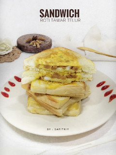 Foto resep Sandwich roti tawar telur