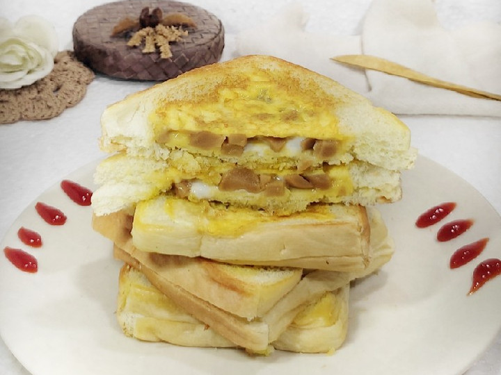 Wajib coba! Resep mudah membuat Sandwich roti tawar telur  gurih