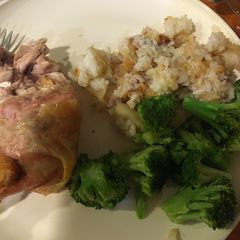 A picture of Apple stuffing for roast goose.