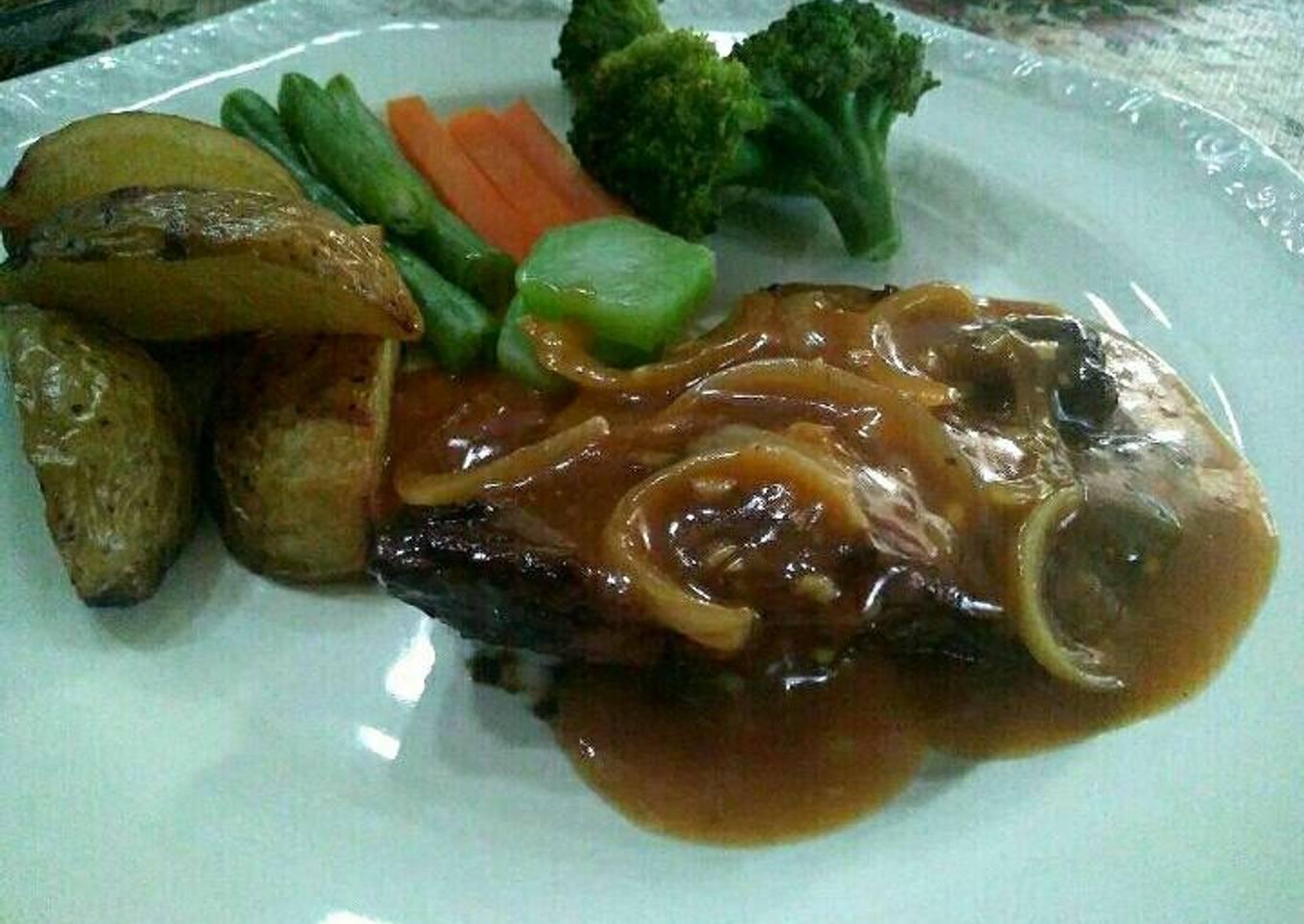 Tomato beef steak