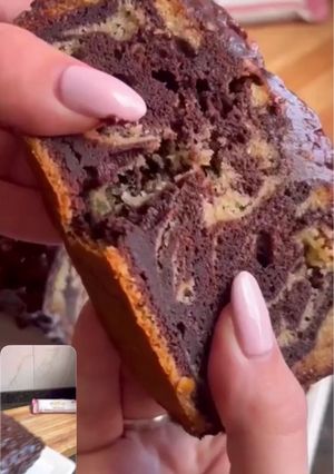 Una foto de Budín marmolado