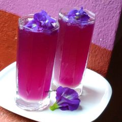 A picture of Butterfly pea Flowers Magical Tea.