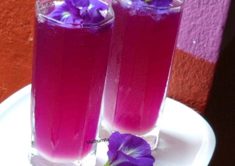 Easiest Way to Make Super Quick Homemade Magical Butterfly Blue pea Lemonade