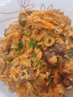 صورة لوصفة أرز بالخضار 🍛🥕