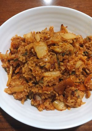 Hình của món Cơm chiên kimchi.