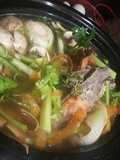 Rich beef bone broth