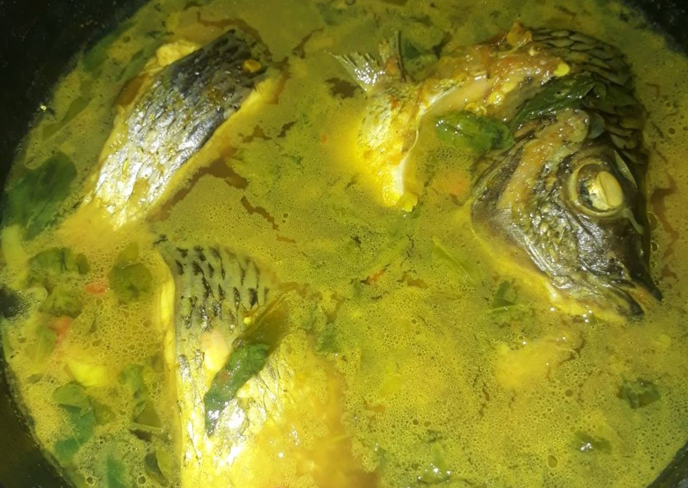 Ikan Nila Kemangi Kuah Kuning (ala anak kos)