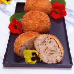 A picture of Taro and Potato Croquettes.