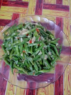 Foto resep Tumis kacang panjang pedas