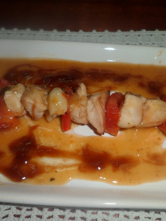 Una foto de Brochette de pollo