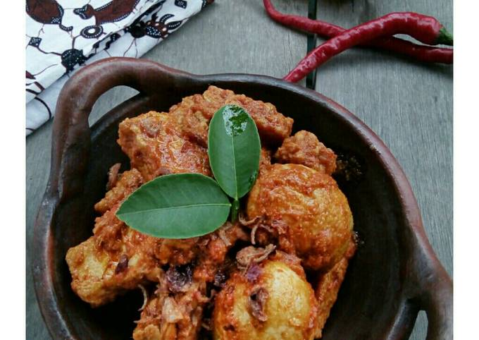 Standar Resep  bikin Tahu Tempe Telur Bumbu Bali yang nagih banget