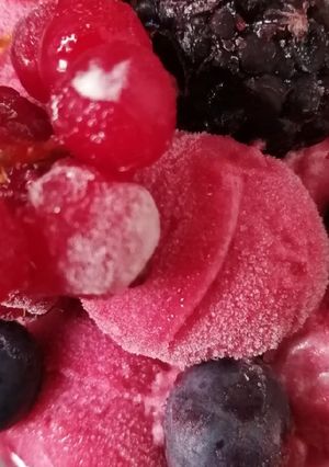 Une photo de Djamicoo sorbet aux fruits rouges sans sorbetière