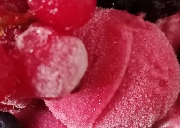 La Meilleur Recette De Djamicoo sorbet aux fruits rouges sans sorbetière
