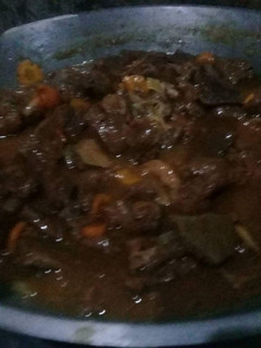 A picture of Beef Steak Filipino Style.