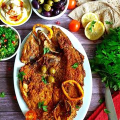 Samak Mashwi (Arabian spiced fish) A picture of Samak Mashwi (Arabian spiced fish).
