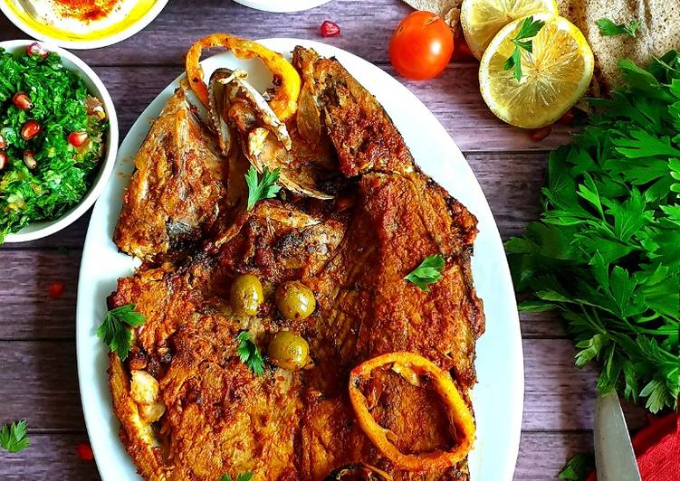 Step-by-Step Guide to Prepare Super Quick Homemade Samak Mashwi (Arabian spiced fish)