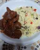 Osobuco adobado con cous cous